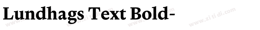 Lundhags Text Bold字体转换